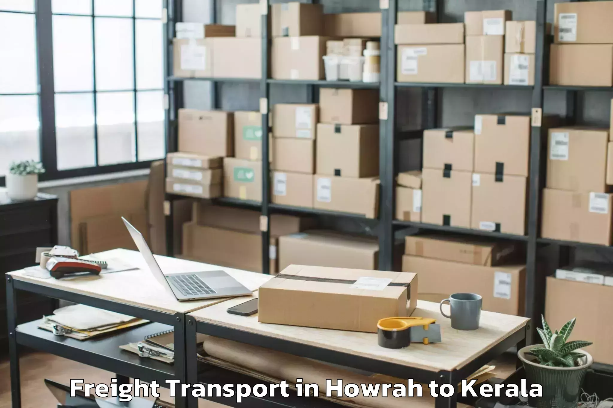 Affordable Howrah to Chingavanam Freight Transport